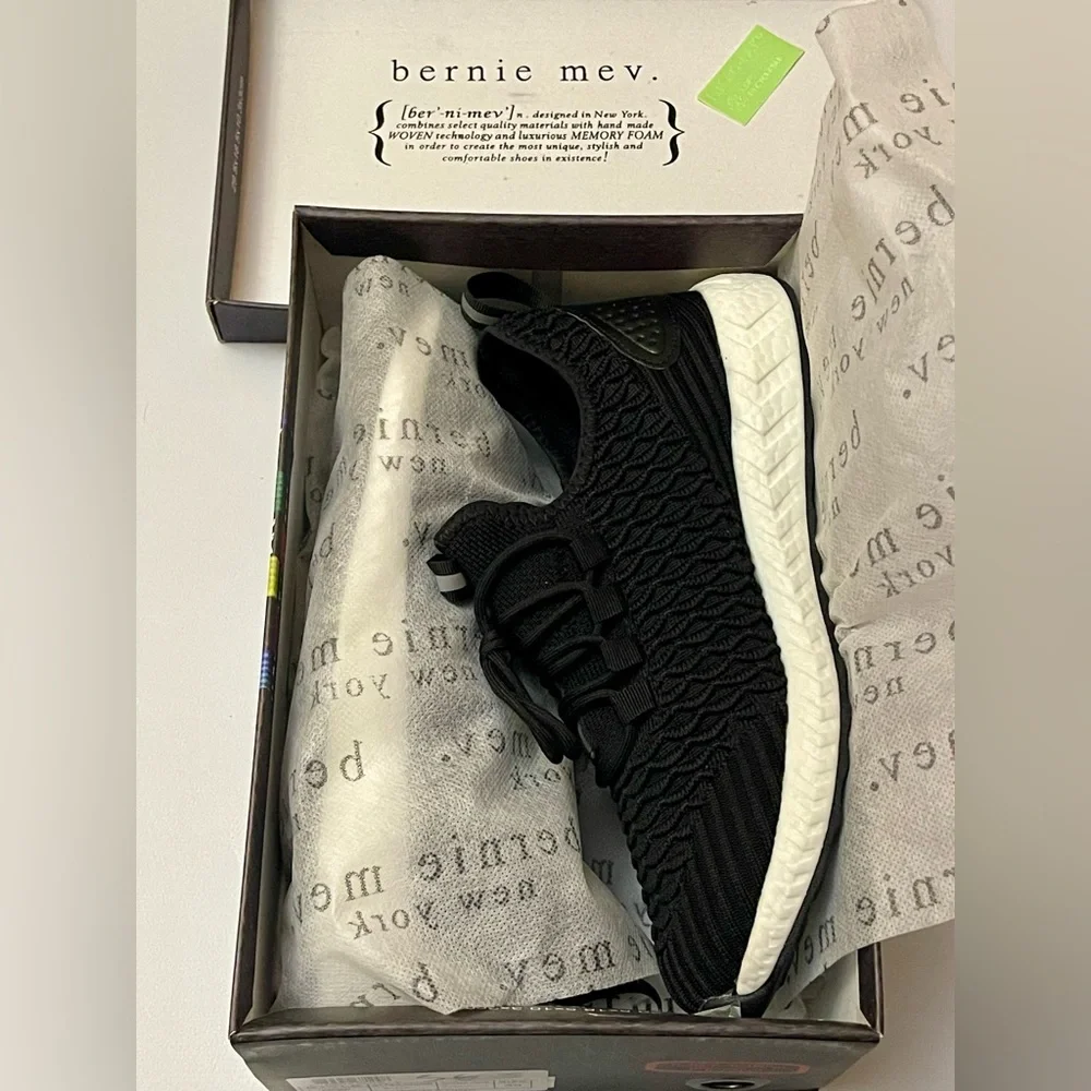 NEW BERNIE MEV PIPER MEMORY FOAM WOMENS SNEAKERS SIZE 8 BLACK - Picture 9 of 11